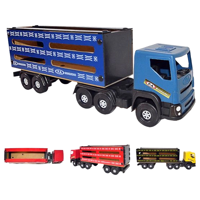 Mini Caminhão De Brinquedo Truck Carreta Carrinho De Fricção